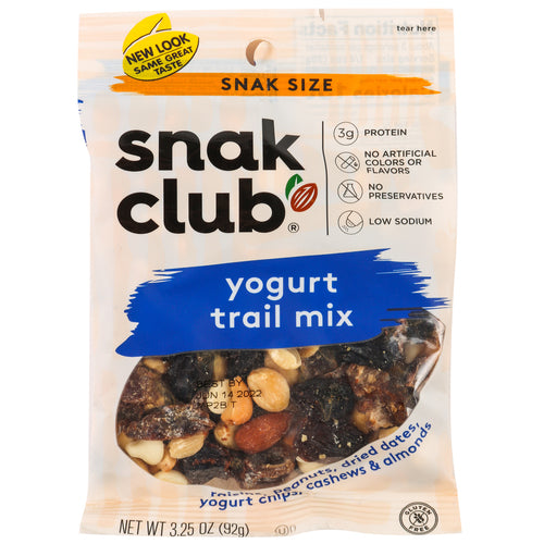 snak club yogurt nut mix - 3.25 oz -- 12 per case