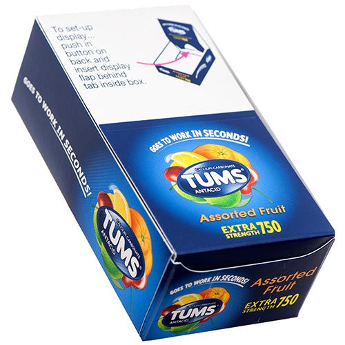 tums antacid assorted fruit - 360 pack -- 12 per box