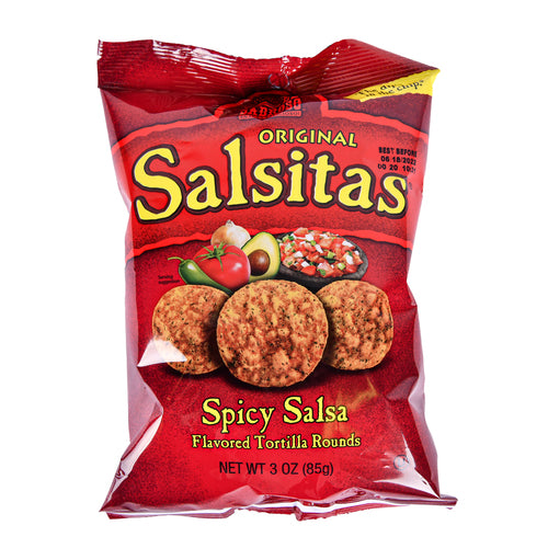 el sabroso chips - spicy salsa - 3 oz -- 12 per case