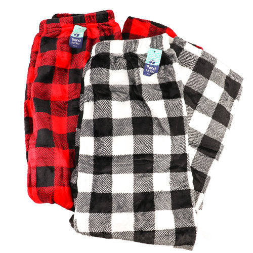 men's checker pajama set -  -- 12 per box