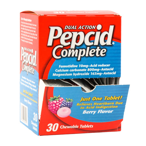 pepcid complete chewable tablets -- 30 per case