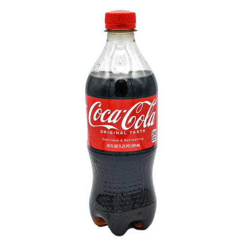 coca-cola 20 oz bottles -- 24 per case