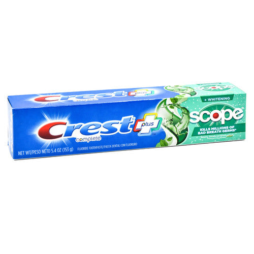 crest plus scope minty fresh toothpaste 5.4oz -- 12 per case