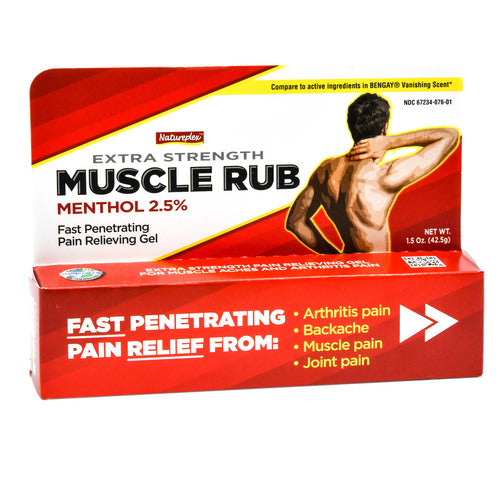 natureplex extra strength muscle rub 1.5 oz -- 24 per case