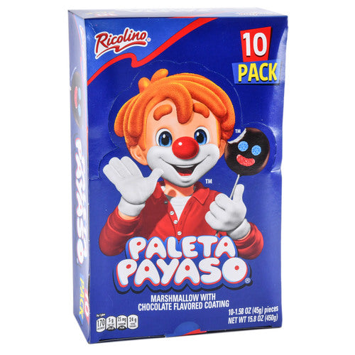 ricolino payaso pop 10ct - -  -- 6 per case