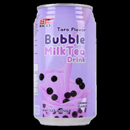 rico bubble milk tea taro flavor - 12.3 oz -- 24 per case