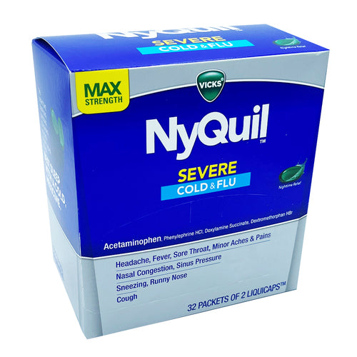 nyquil severe cold flu 2 liquidcaps -- 32 per box