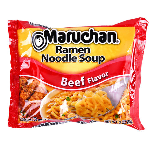 maruchan ramen beef noodle soup - 3 oz -- 24 per case