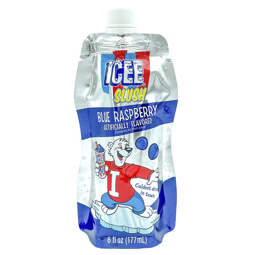 blue raspberry icee slush - 6 oz -- 24 per case