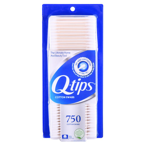 q-tips cotton swab 750 ct -- 12 per case