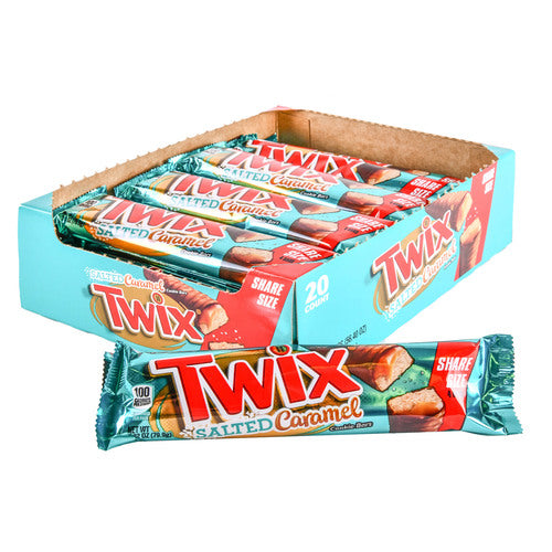 twix salted caramel share size 2.82 oz 20ct 6cs -- 20 per box