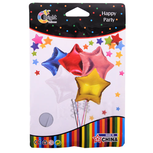 foil balloon 18 star white -- 12 per box