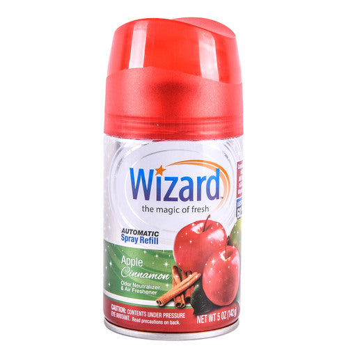 wizard automatic spray refill apple cinnamon - 5 oz -- 12 per case