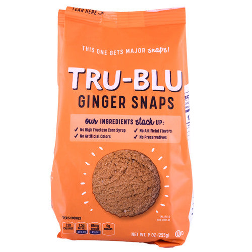 tru blu ginger snaps - 9 oz -- 12 per case