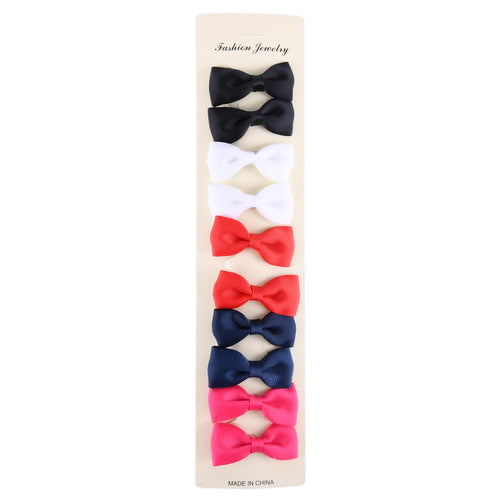 hair pin assortment with ribbon colors - 10 pieces - bulk 600 packs -- 12 per box