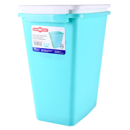 10qt wastebasket - assorted colors -- 24 per case