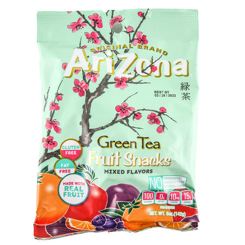 arizona fruit snacks green tea - - 5 oz -- 12 per case