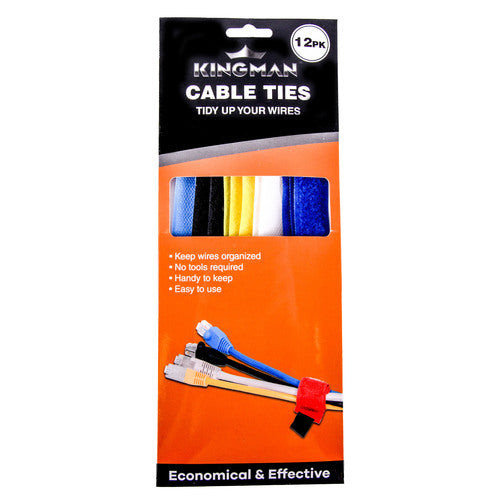 kingman cable ties - 12 piece set  -- 24 per box