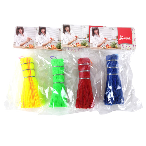 plastic brushes - 5 asst colors -- 12 per box