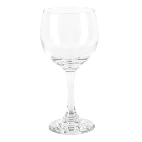 new arrivals glass wine 10.5z round clear -- 12 per case