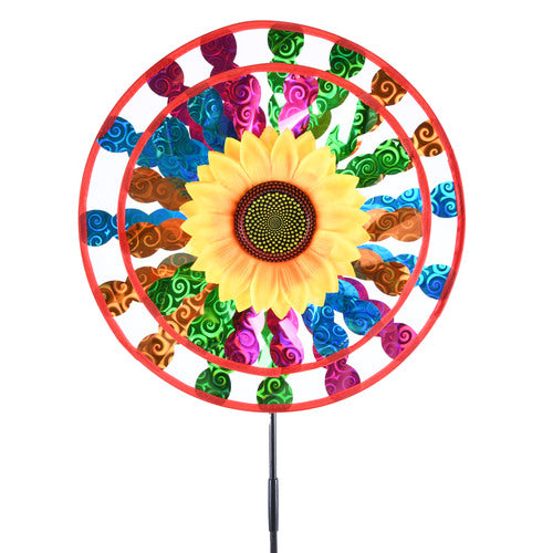 pin double wheel w sunflower -- 12 per box