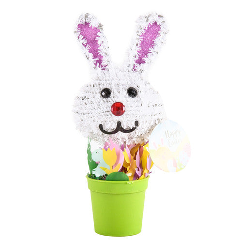 3d easter bunny tinsel decorations -- 36 per case