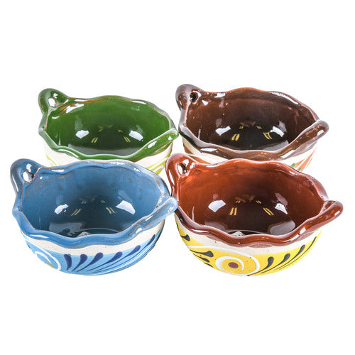 ceramic cazuelita engobe bowls - 6 inches - -  -- 10 per case