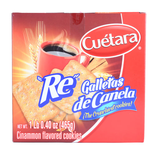 cuetara re de canela - 16.4 oz -  -- 12 per case