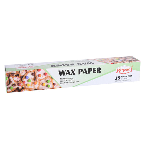 ri-pac wax paper 25 sq ft - bulk -- 24 per case