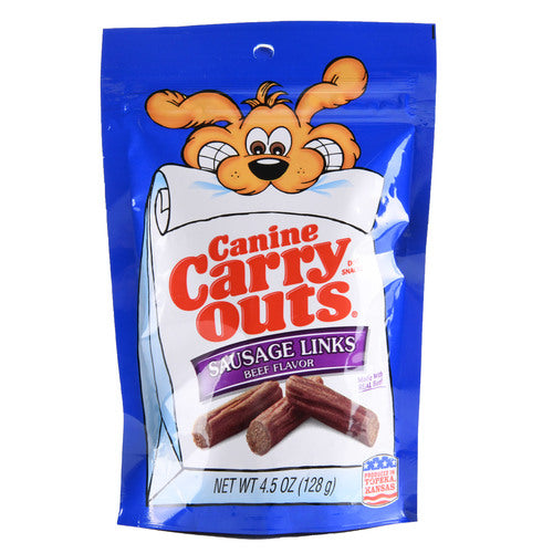 canine carry outs sausage links - 4.5oz -  -- 12 per case