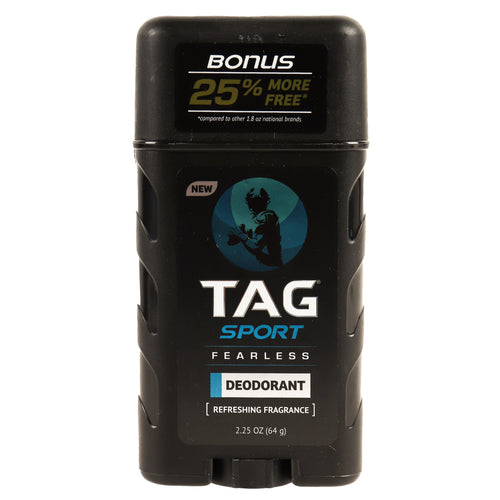 tag sport fearless deodorant 2.25 oz -- 12 per case