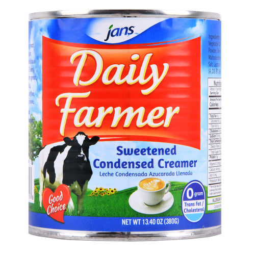 jans daily farmer sweetened condensed milk - 13.4 oz -- 24 per case