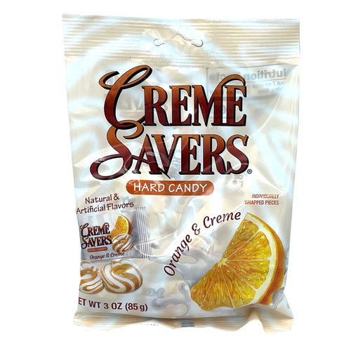 creme savers orange & creme - 3 oz bag - 12/case -- 12 per case