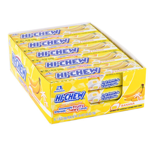 hi-chew fruit chews - banana - 1.76 oz  -- 15 per box