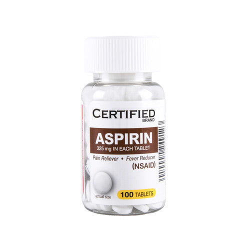 certified aspirin 325mg 60 ct -- 24 per case