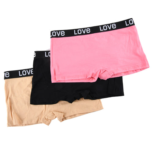 women's brief panty love assorted color #5588 - 600 units per case -- 12 per box