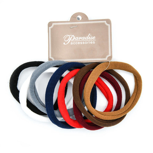 hair ties pony tail - large mix colors  -- 12 per box