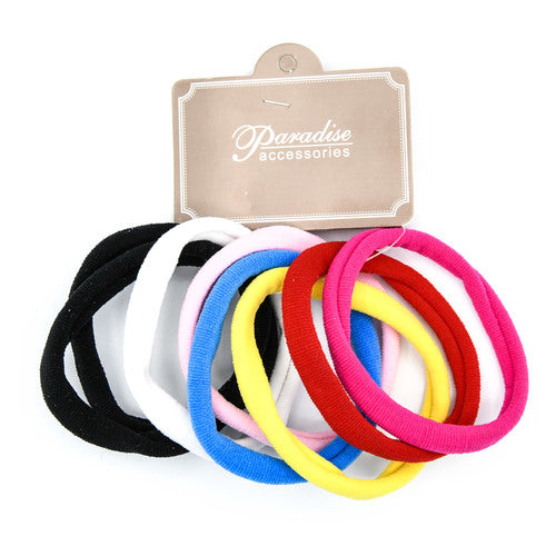 hair tie ponytail large mix color #h1179r  -- 12 per box