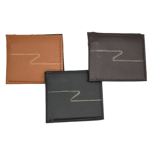 men s wallet leather asst clr 187121-1 -- 12 per box