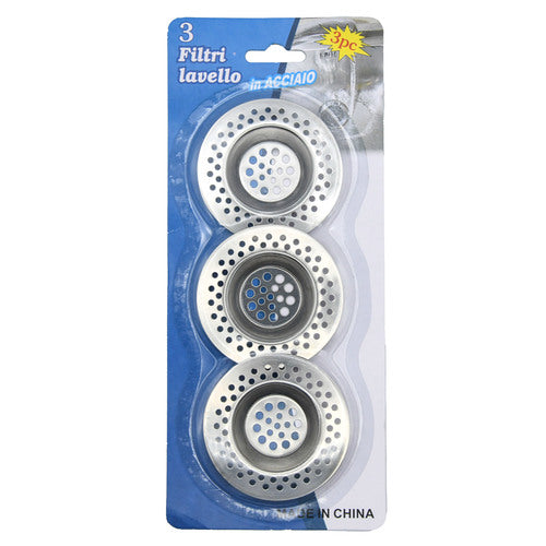 metal sink strainers - 3 pack -  -- 12 per box