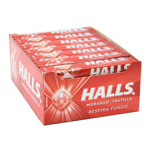 halls stick strawberry flavor  -  -- 21 per box