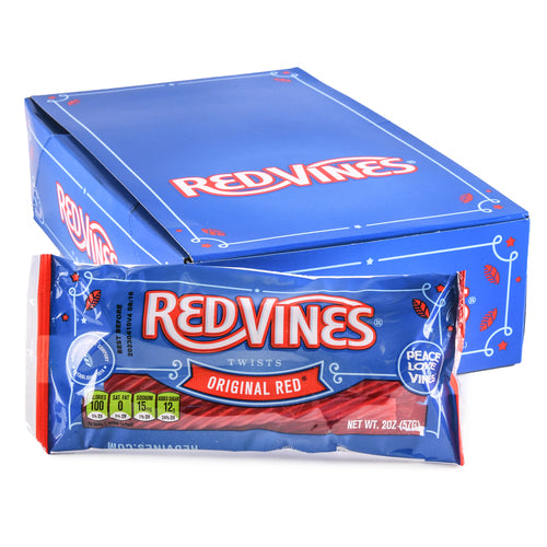 red vines original red twists - 2 oz - bulk 192 pack -- 16 per box