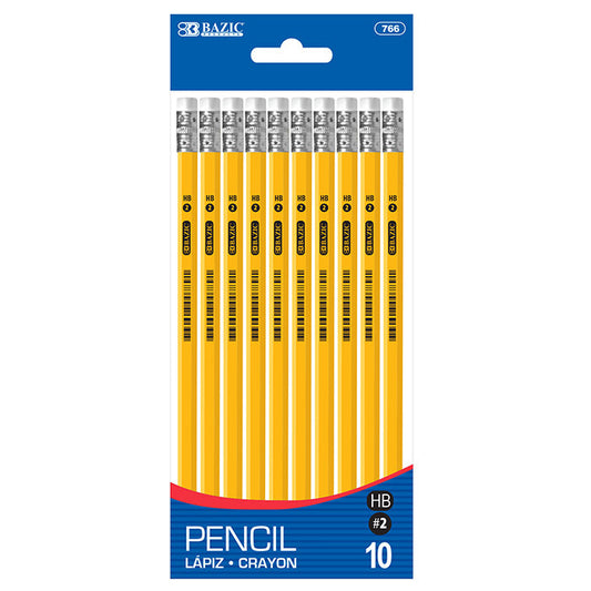 2 premium yellow pencil 10 pack -- 24 per box