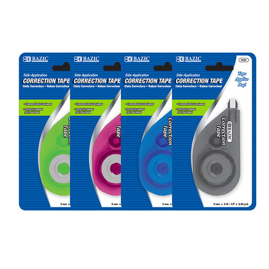 bazic 5mm x 236 inch correction tape -  -- 24 per box