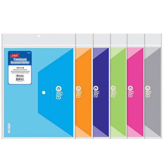 elite letter size document holders -  -- 24 per box