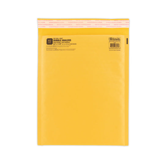 8.5 inch x 11.25 inch 2 self- seal bubble mailers -- 25 per case