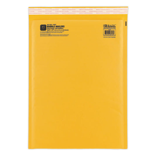 10.5 inch x 15 inch 5 self- seal bubble mailers -- 25 per case