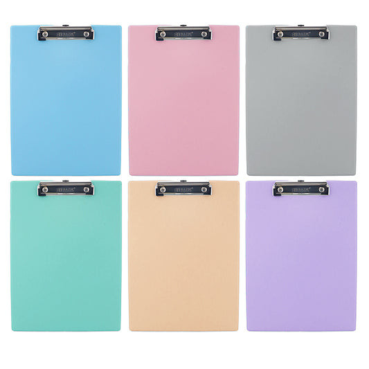 pastel color pvc standard clipboard w low profile clip -- 48 per case