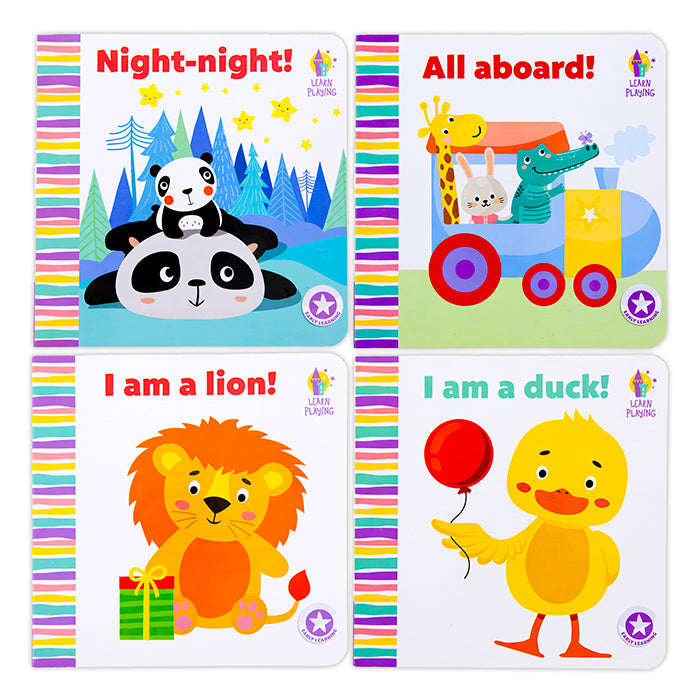 all aboard night-night lion duck board books -- 48 per case