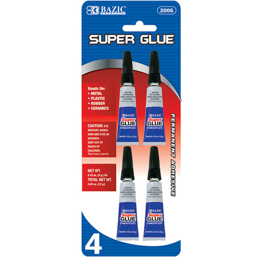 bazic 0.10 oz super glue - bulk aa pack -- 24 per box